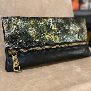 NWT Joy Gryson Molly Clutch Leather